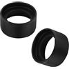 BOXOB 2 Pezzi Copertura Oculare per Ottiche, Tappi di Protezione per Oculari Binoculari in Gomma Tappi di Protezione per Oculari Tappi di Ricambio per Microscopi Stereo ad Angolo Piatto da 32-36 mm (Nero)