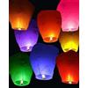 PARTYLANDIA CF 10pz Lanterna Cinese, Biodegradabile, Mongolfiera Volante Pallone Aerostatico Cielo Feste Sky Lantern (Assortiti)