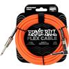 Ernie Ball Flex Cavo per strumenti, dritto/angolato, 6.1m, colore arancia