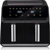 ALPINA Double Air Fryer Friggitrice Aria Calda 8 L Display Digitale 1700W Sync Finish