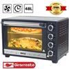 BAKAJI Forno Fornetto Elettrico Ventilato 48 litri 2000W Luce Interna Timer Girarrosto