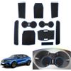 SKTU Compatibile con Renault Austral E-Tech Hybrid 2022-2024 2025 Tappetini Antiscivolo in Gomma,Console Centrale, Porta Bicchieri, Portabicchieri Bianco Accessori Austral (blu)