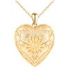 VIKILEE Cuore Portafoto Medaglione Collana Argento 925 Donna: Fiore di Sole Collana di Foto Bellissimo-Ciondolo Portafoto Collane Amuleto Gioielli-Compleanno Anniversario Natale Regali per Lei Oro