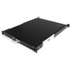 StarTech.com Ripiano 1U scorrevole per armadio server rack 19" - Cassetto estraibile/scorrevole con 55cm di profondità, Mensola in acciaio convertibile cassetto [SLIDESHELFD]