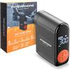 INTERPHONE Air Pump Mini Compressore Portatile, Compressore Aria Portatile e Ricaricabile Che gonfia gomme Auto, Moto e Bici, Gonfia Fino a 4 Pneumatici in 4 min a Gomma, Oltre 6 Mesi di Stand-by