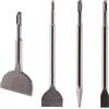 Rennie Tool Company Confezione da 4 - Set di punte per scalpello SDS Plus, 20 mm di larghezza, 50 mm di larghezza e 75 mm angolate per l'uso su mattoni, cemento, muratura, malta, marmo, piastrelle e pietra dura. per