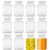 ReaJoys - Confezione da 12 bottiglie vuote in plastica trasparente con tappo per succo d'acqua e latte, 100 ml