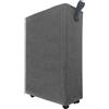 IHOMAGIC 40L Cesto Portabiancheria Sporca con Ruote, Cesta Portabiancheria Pieghevole con Tasca in Rete, Cesto Panni Sporchi Portatile, Porta Biancheria Sporca per Bagno, Dormitori, Grigio Scuro