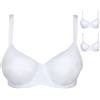 Cotonella 2 Reggiseno Ferretto, C Cd052 Bianco, Taglia 8