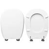 HYDRO HOME HYDROHOME Copriwater Ideal Standard Liuto Come Originale, Tavoletta Wc In Legno Rivestito in Poliestere Con Cerniere Regolabili, Asse Wc Colore. MADE IN ITALY (BIANCO EUR)