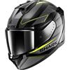 SHARK, Casco Moto Integrale D-SKWAL 3 SIZLER Black / Grey / Yellow KAY, M