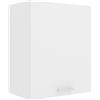 VCM Armadio da cucina, larghezza 50 cm, porta in legno, pensile da cucina, mobili da cucina, colore: bianco