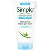 Brand Simple Simple - Acqua micellare, gel detergente per il viso, 148 ml