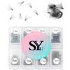 YANTAISIYU 600 Pcs Extension Ciglia Easy Fan Curl 20D Ciglia Finte Volume 11-18mm Mix Ventagli Extension Ciglia Pronti Ciglia Finte Ciuffetti D Curl (20D-0.05-D-11-18mm)