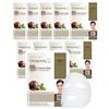 DMD DERMAL MAKE A DIFFERENCE DERMAL maschera viso coreana all'essenza di collagene di lumaca 10 fogli - riparatrice, ringiovanente, idratante con filtrato di secrezione di lumaca, per pelli secche, soggette ad acne e sensibili