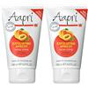 Aapri, crema esfoliante viso all'albicocca, tubetto da 150 ml, confezione da 2 (etichetta in lingua italiana non garantita)