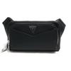 GUESS Borsa marsupio uomo Guess Siena flat bumbag zip around dark black UBS25GU05 HMSISAP5114 Piccola