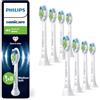 PHILIPS Sonicare W2 Optimal White, testine di ricambio originali, bianco, confezione da 8, HX6068/87, Nuovo, 8 Testine