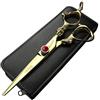 SHARONDS Professional Barbiere forbici da 6 pollici 440c alta durezza salone di bellezza parrucchiere taglio e assottigliamento parrucchiere preferito (6 pollici -C)