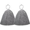 Manqyi 2 Pezzi Cappello da Sauna in Feltro, Cuffia Sauna Berretto da Sauna, Cappello Feltro Cappelli da Sauna, Cappello Da Sauna In Lana, Capello da Sauna per Uomo e Donna Sauna Bagno o la Cottura a Vapore