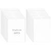 QWORK® 20 pezzi Tasche autoadesive, A4 verticale, Portadocumenti porta brochure in PVC trasparente