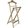 SUV INDOSSATORE Pieghevole in Frassino Naturale, Beige, 43x39x94 cm, per Vestiti, Accessori e Spazi Senza Armadi