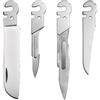 Roxon FT02 Costruisci il tuo multiutensile Accessorio per Flex Multitool (4 pezzi Un set incluso Lama seghettata piccola, Bisturi piccolo #3, Bisturi grande #4, Lama seghettata grande)