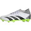 adidas Predator Accuracy.3 Firm Ground Boots, Scarpe da Calcio Unisex-Adulto, Cloud White/Core Black/Lucid Lemon, 40 2/3 EU
