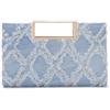 LHHMZ Borsa Donna Denim, Borsa a Tracolla in Denim Retrò per Matrimonio Formale e Casual, Blu, Lunghezza: 26cm, Larghezza: 5cm, Altezza: 17cm, Tracolla: 120 cm