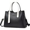 FOLOVEYA Borsa a Mano Donna Elegante Borsa Tracolla PU Pelle Borsa a Spalla Media Borse Shopper Tote Moda Borsetta Borsa Bauletto per Lavoro Ufficio Viaggi Shopping Nero
