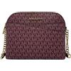 Michael Kors Borsa a tracolla in pelle Jet Set Medium (oxblood), Ossedio