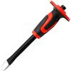 WEDO scalpello piatto con paracolpi,Scalpello da muratore,11×16mm,acciaio al carbonio,Scalpelli a freddo per Muratura, Legno, Piastrelle, Calcestruzzo, Pietre, Metallo