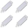 Masonanic 4 pezzi tipo barca lampada LED G24 lampada 7W equivalente a 18W CFL,700LM,bianco freddo 6500K