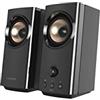 Creative T60 2.0 Altoparlanti desktop compatti Hi-Fi con dialogo chiaro e surround di Sound Blaster, porte audio USB-C, microfono e cuffie, Bluetooth 5.0, fino a 60 W di potenza