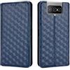 QINOUK - Custodia per Asus Zenfone 8 Flip/7 Pro/7, chiusura magnetica, custodia a portafoglio in pelle PU, [2 fessure] [funzione supporto] compatibile con Asus Zenfone 8 Flip/7 Pro/7-Blue