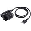 RANRAO Adattatore PTT per cuffie radio U94 Push To Talk PTT per BaoFeng UV-5R per Kenwood Walkie Talkie per Z -Tactical (per ICOM)