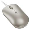 Lenovo 540 USB-C - Mouse per computer con connessione cablata per PC, laptop, computer con Windows o Chrome OS, design ambidestro, 4 pulsanti, dimensioni compatte -Sand