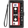 Guxira Cover Protettiva Pelle per Samsung Galaxy S24 FE, Silicone Custodia A Libro Portafoglio Flip Case con Antiurto Magnetica Slot Carte per Ragazze Donne - Registratore