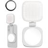 SMALLRIG Luce Magnetica per Selfie per iPhone, Luce per Telefono con Specchio, Attacco Istantaneo per MagSafe, per Selfie, Videoconferenza, Vibe P48 Bianco - 4933