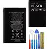 E-yiiviil Batteria di ricambio BL-5CB compatibile con Nokia 105 2019 Nokia 1800 E60 3600 3660 con strumenti