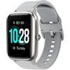 SUGARJAR Cinturino Compatibile per ID205L,19mm cinturino di ricambio Quick Release morbido silicone Classic per ID205S ID205G ID215G ID216 SW020 SW023 WF021 WF025 Uwatch3 UFIT GT Smartwatch