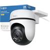 Tapo Telecamera Wi-Fi Esterno Visione Notturna a Colori, 2K 3MP Telecamera WiFi 360° IP65, Videocamera Sorveglianza Esterno, Rilevamenti Smart AI, Tracciamento Intelligente, Alexa, 2.4GHz, C51A