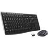 Logitech MK270 Combo Tastiera e Mouse Wireless per Windows, Layout Spagnolo QWERTY - Nero