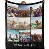 Bemaystar Coperta Personalizzata con Foto - Regali Personalizzati, Coperta Personalizzata, Plaid Personalizzato con Foto, Regali per Donna, Uomo Coppia, Mamma Papà Figli Amici, Festa del Papà -9 Foto