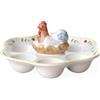 Villeroy & Boch - Spring Awakening Piatto Speciale Giallo,Verde, Adatto per Microonde, Piatto Uova, Pasqua, Porcellana Premium
