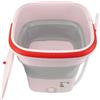 Generic Mini Lavatrice Pieghevole, Mini Lavatrice Completamente Automatica a Basso Rumore e Basso Consumo Energetico da 11,5 Litri per Hotel per Camere da Letto per Viaggi (Spina europea