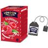 LONDON F&H COMPANY London Fruit® | Infuso Lampone e Ibisco | Infuso Bustine Singole - 20 Filtri (40 Gr) | Tisana Fruttata Senza Caffeina