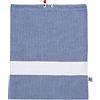 Filet - Sacchetto Asilo con stampa a Quadretti Vichy Blu |Inserto a fascia in Tela Aida personalizzabile | Misura 42 x 34 cm | 100% Realizzato in Italia con materiali di alta qualità