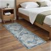 BEIMO Tappeto Salotto Pelo Corto Vintage, Tappeto Camera Da Letto, Tappeti Estivo Salotto Antiscivolo Lavabile, Tappeti Persiano per Corridoio, Soggiorno, Sala, Blu Navy, 80x200cm