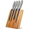 Coninx Quin XL Portacoltelli Blocco Magnetico 27.5x27.5CM | Ceppo Coltelli Vuoto | Modello Universale in Legno di Acacia | per Coltelli di Cucina